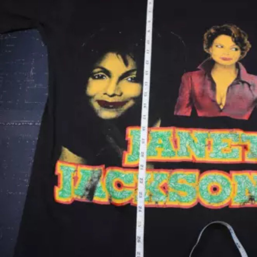 Vintage 1990s Janet Jackson Poetic Justice Bootleg Rare Rap Tee Men's Size XL - Picture 9 of 10